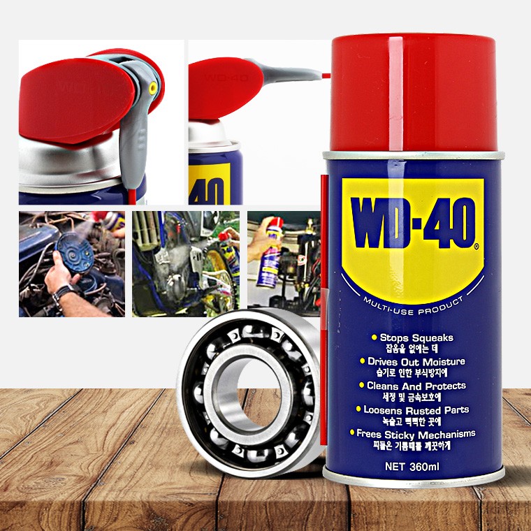 WD40 (360ml) 녹방지스프레이 뿌리는 방청 금속 코팅 부식방지