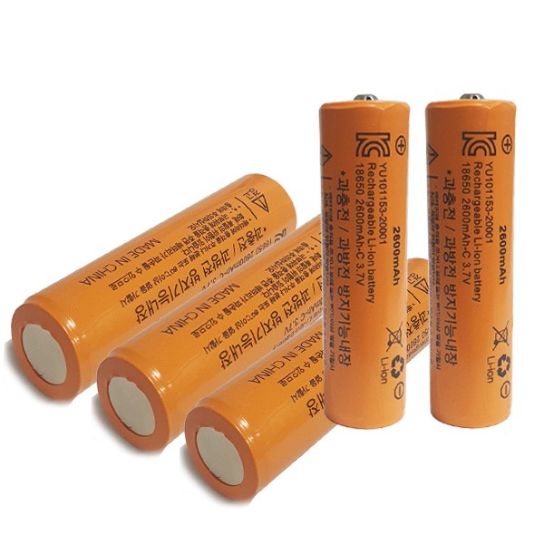 18650배터리 보호회로장착 인증정품2600mAh 리튬이온