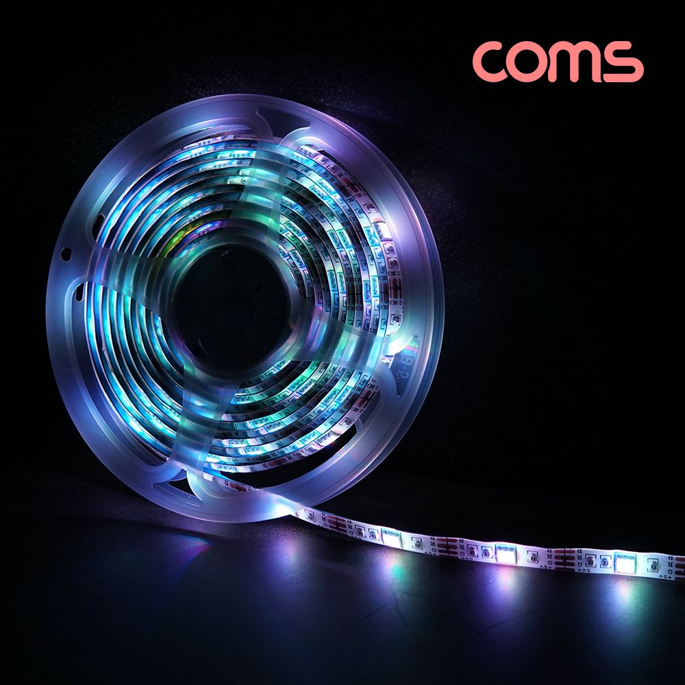 (COMS) AA건전지사용 LED 램프 RGB 줄띠 3M(리모콘)