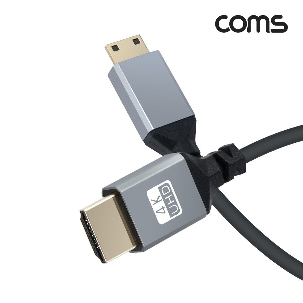 (COMS) 4K HDMI to 미니 HDMI 스프링 변환케이블