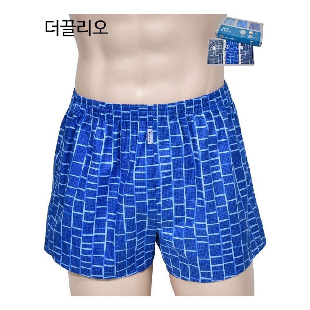 꿀땡 모던하고 세련된 디자인의 트렁크 3매입 팬티