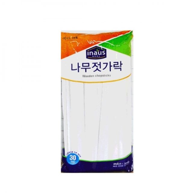 오늘의쇼핑은 크린랲 나무젓가락 30P 일회용젓가락 위생젓가락