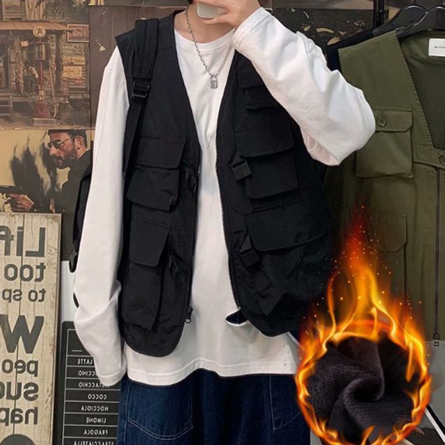 stolz 남성 데일리 기모 안감조끼