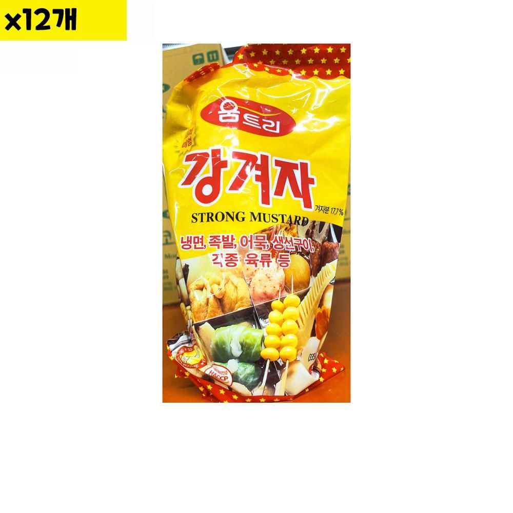 식자재 움트리 강겨자 튜브 500g x12개