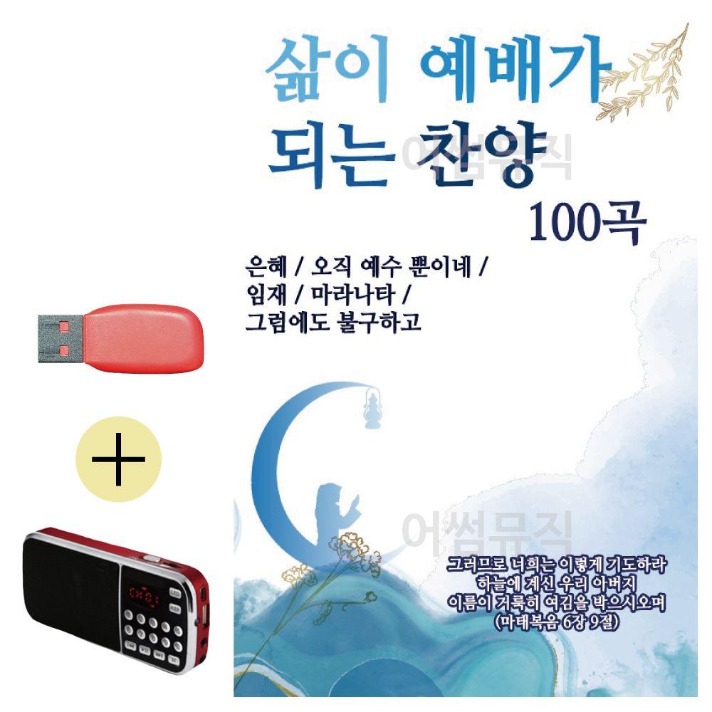 삶이 예배가 되는 찬양 USB 효도라디오 세트상품