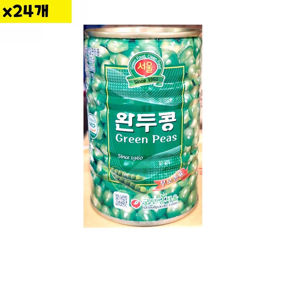 식자재 굿모닝 완두콩캔 400g x24개