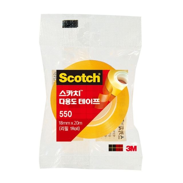 3M 스카치다용도테이프 550 3인 치 18x20/18mmx20M (