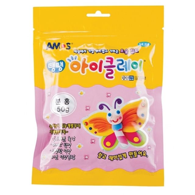 오늘의쇼핑은 아모스 3000 탱탱아이클레이 50g 분홍 (1개)