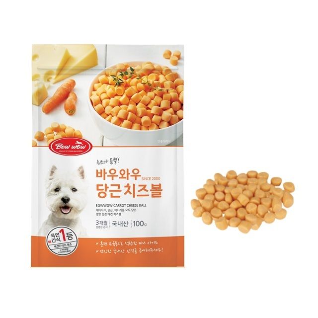 당근 치즈볼 100g 치즈간식 애견간식 훈련간식