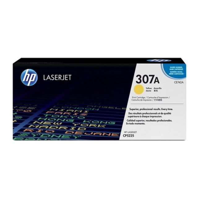 HP 정품토너 NO.307A CE742A 노랑/7300매 (1개)