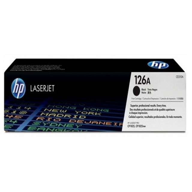 HP 정품토너 NO.126A CE310A 검정/1200매 (1개)