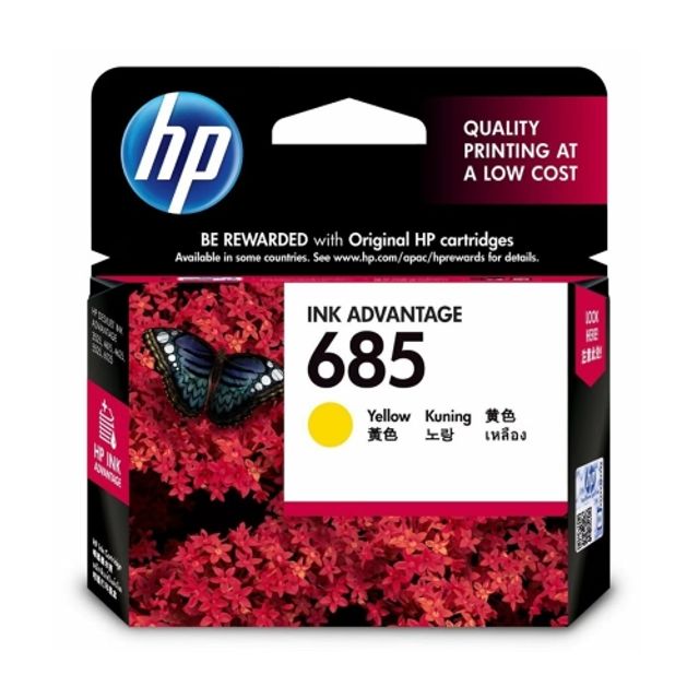 HP 정품잉크 NO.685 CZ124AA 노랑/300매 (1개)