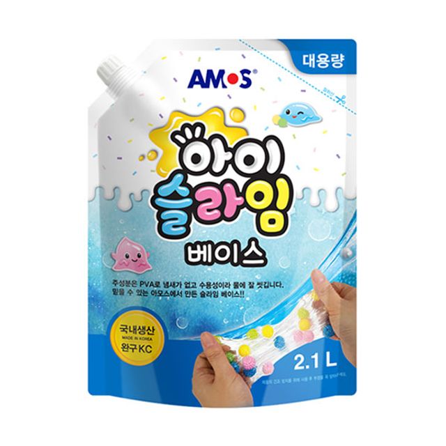 오늘의쇼핑은 아모스 아이슬라임 베이스 대용량 액체 물풀 2100ml