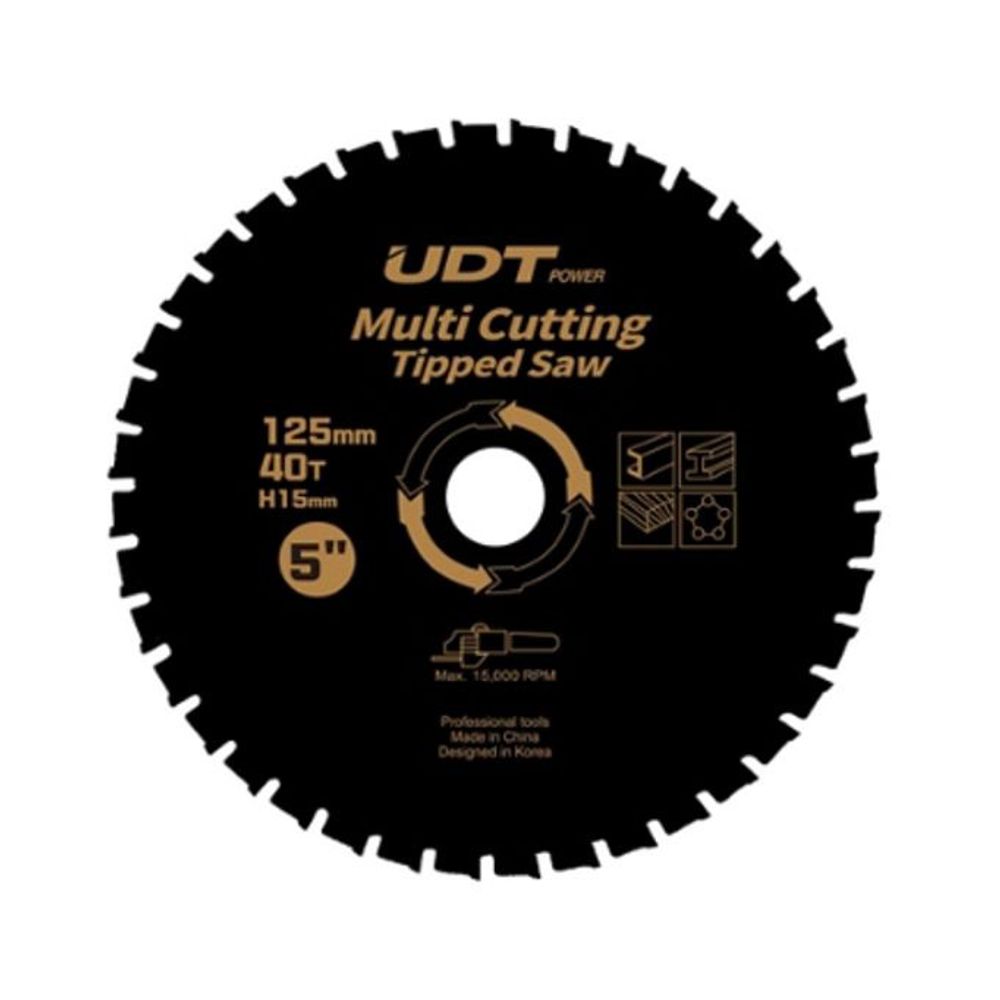 UDT 다용도 톱날 원형톱날 멀티 팁쏘 팁소 125mm 40날