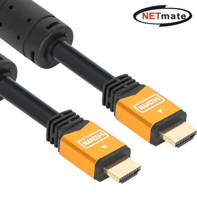 오늘의쇼핑은 NETmate) 8K 60Hz 골드메탈 HDMI 2.0 케이블 2M