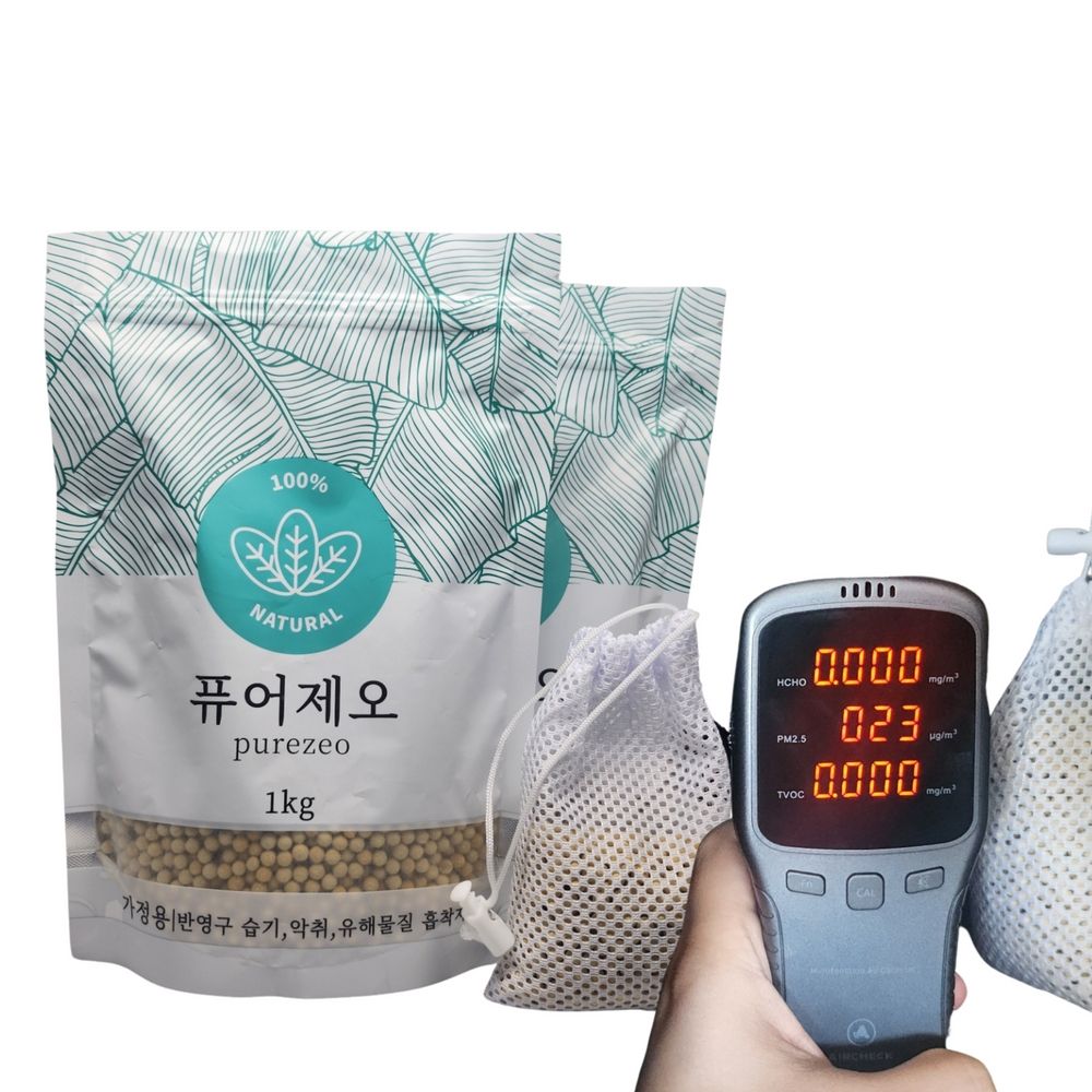 퓨어제오 제올라이트 1kg 반영구 탈취제