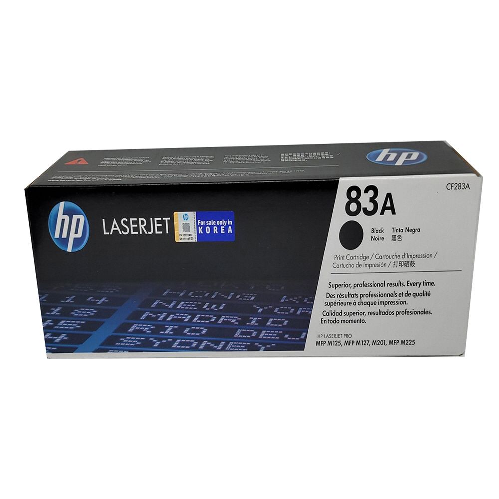 HP 정품토너 Laserjet MFP M127fp 검정 NO.83A