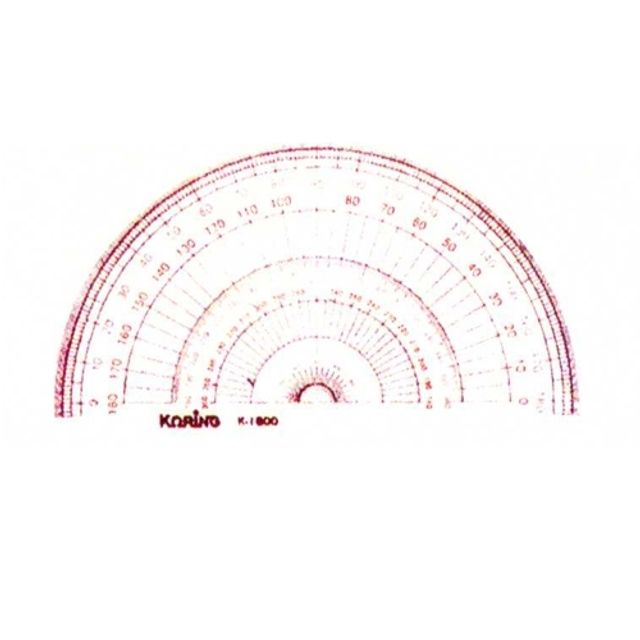 코링 템플렛 K-1500 반원분도기 15cm (1개)