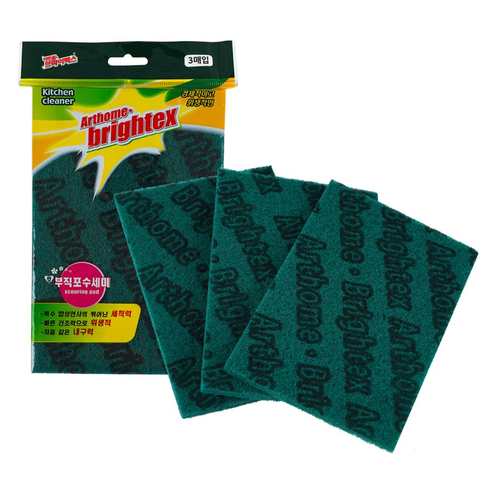 디디샵 Scouring pad 부직포 수세미 3p