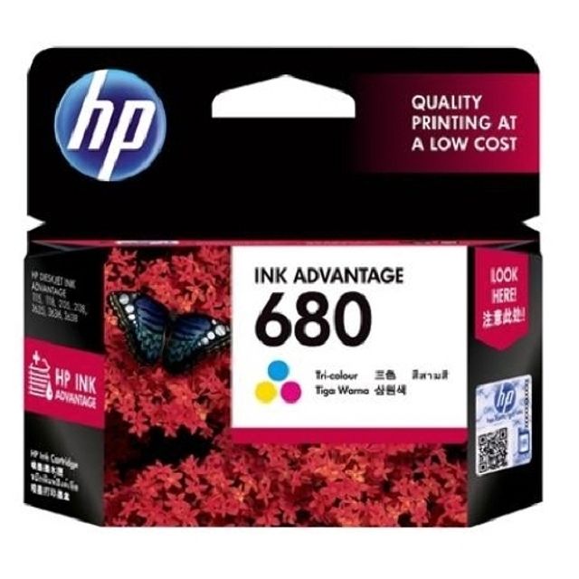 HP 정품잉크 NO.680 F6V26AA 칼라/150매 (1개)