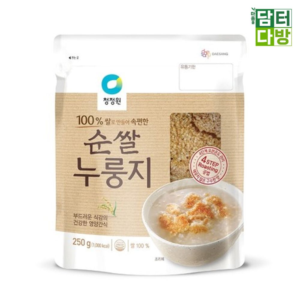 청정원 순쌀 누룽지 250g X 5개