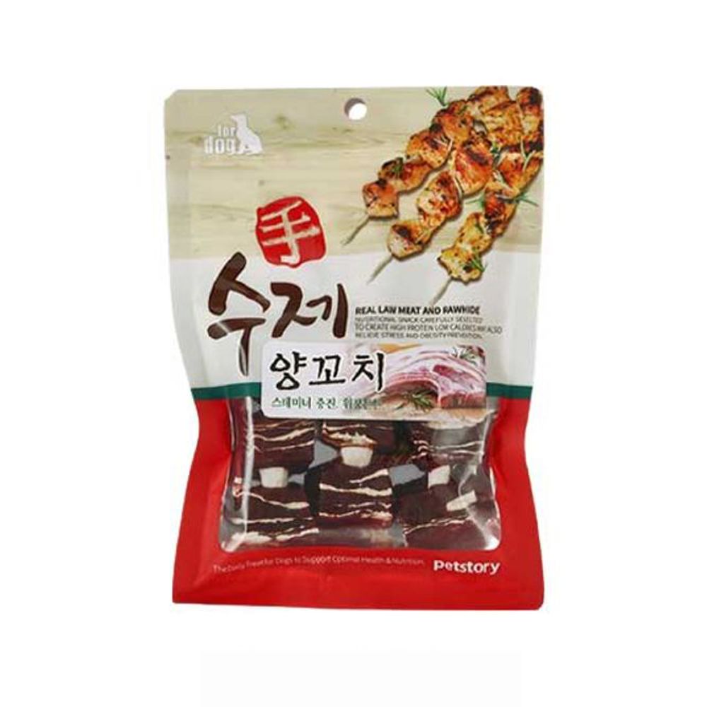 오늘의쇼핑은 애견간식 펫스토리 수제 양꼬치 90g 10팩 1세트