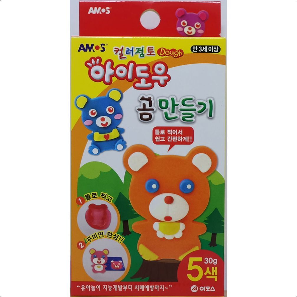 오늘의쇼핑은 아모스 아이도우 칼라 점토 곰 만들기 클레이 점토