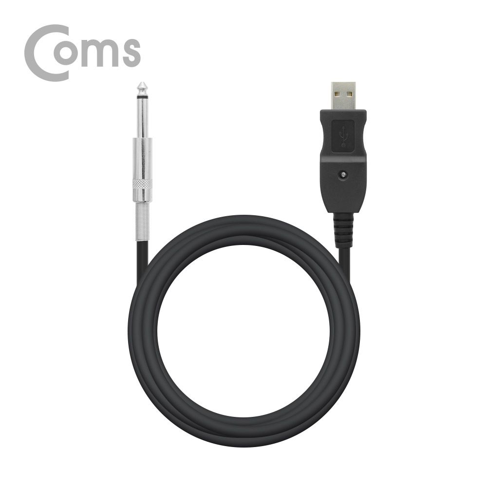 COMS) USB to 6.5 모노 컨버터(마이크/기타) 3M