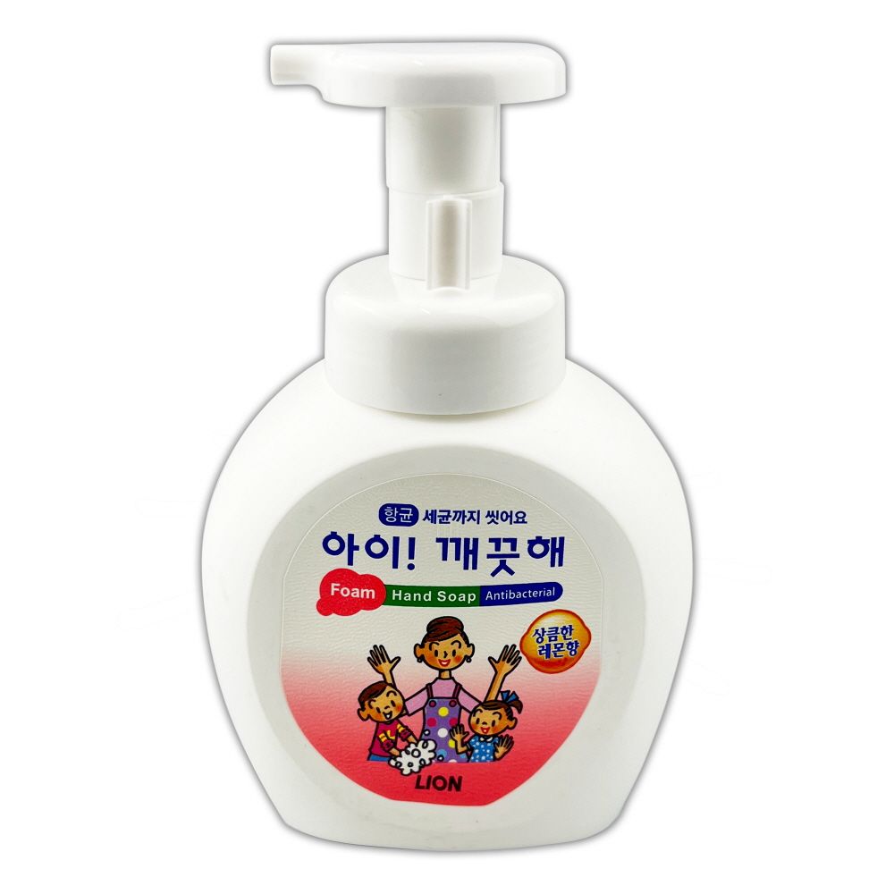 아이깨끗해 항균 폼 핸드솝 레몬향 용기 250ml