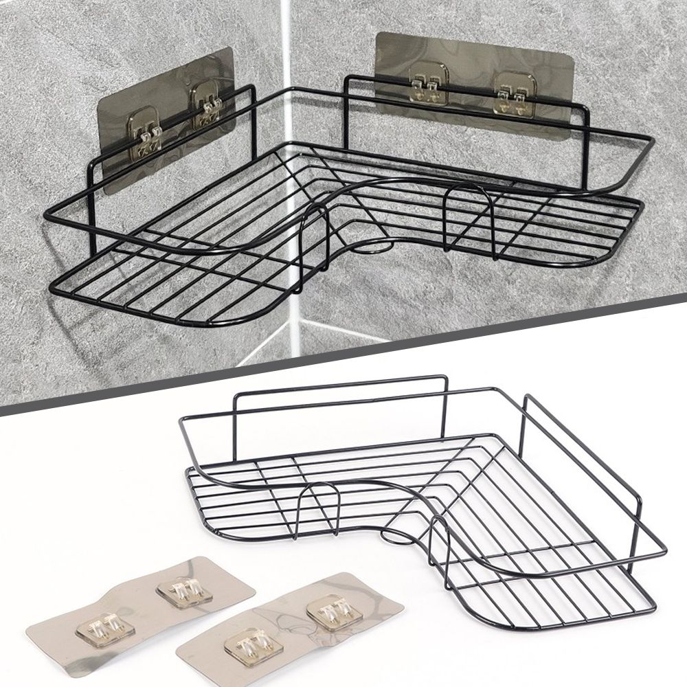 오늘의쇼핑은 부착식 모서리선반 욕실 주방 철제선반 코너 철제선반