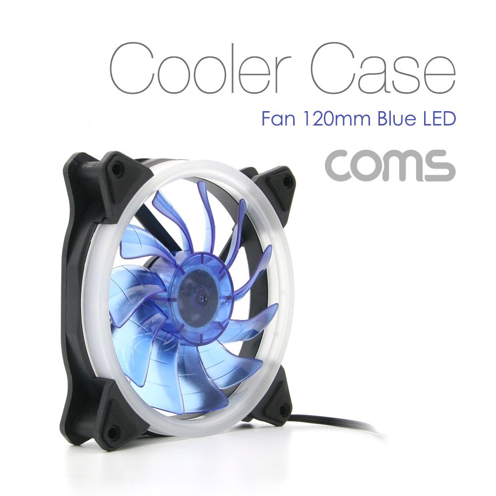 오늘의쇼핑은 Coms 쿨러 케이스용 CASE 120mm Blue LED 쿨러