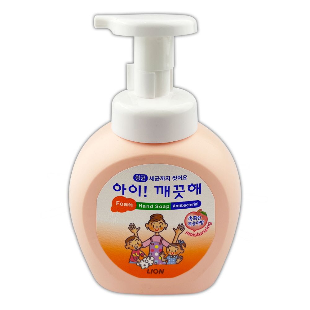 아이깨끗해 항균 폼 핸드솝 모이스처 복숭아향 250ml