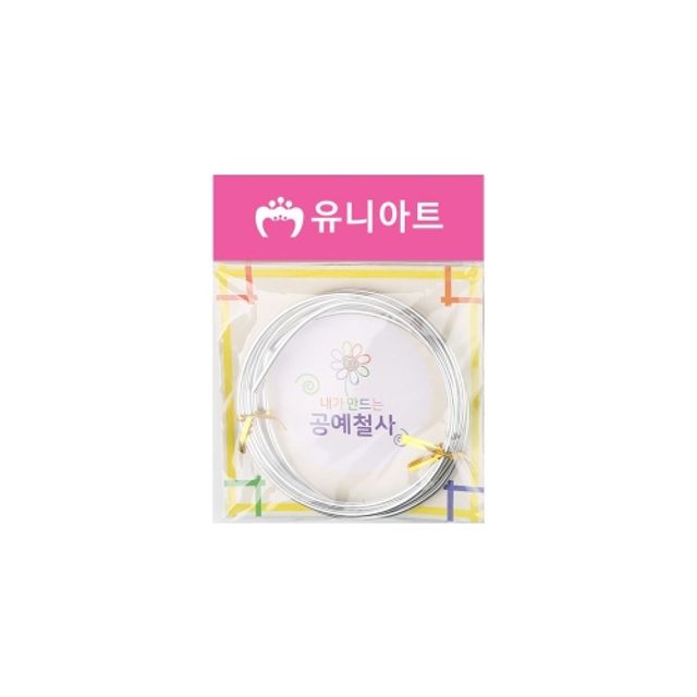 유니아트 내가 만드는 공예철사 3.0mm 1번 은색 (1