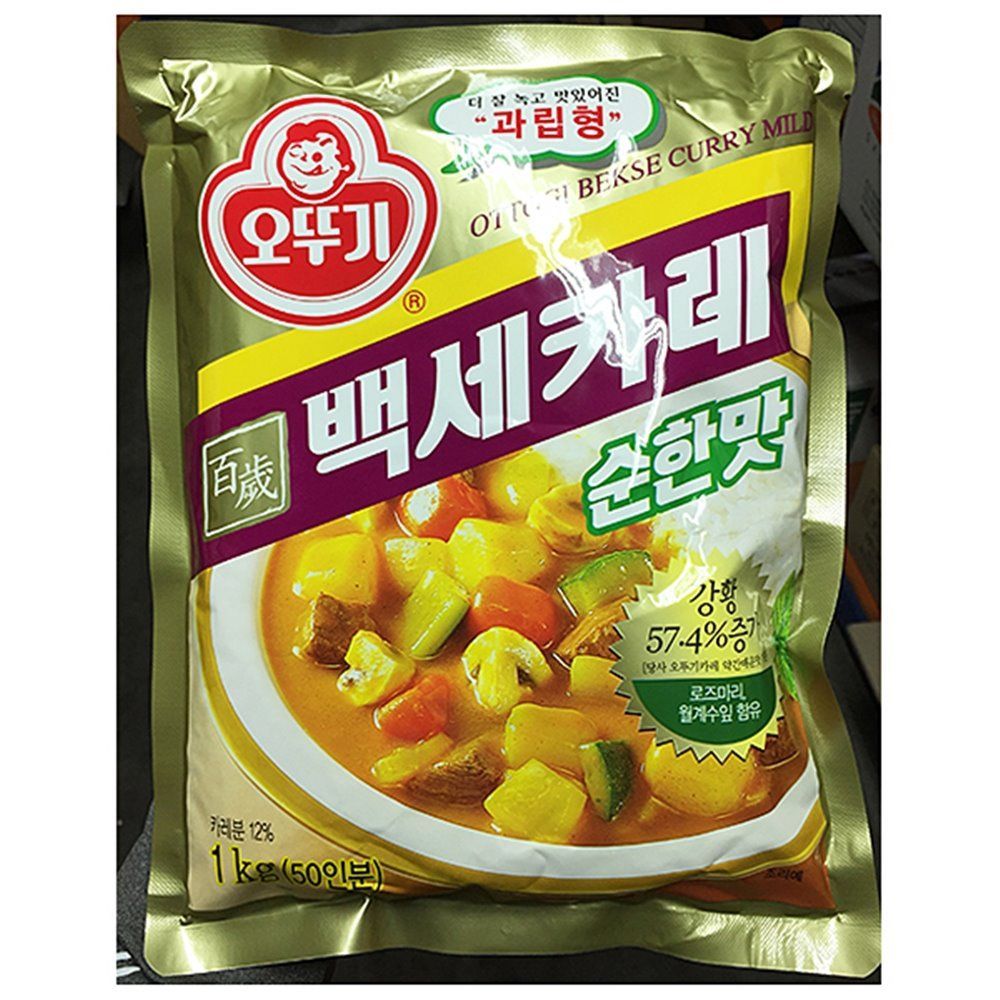 1kg x10개 순한맛 백세카레 오뚜기 업소 식당 업소용