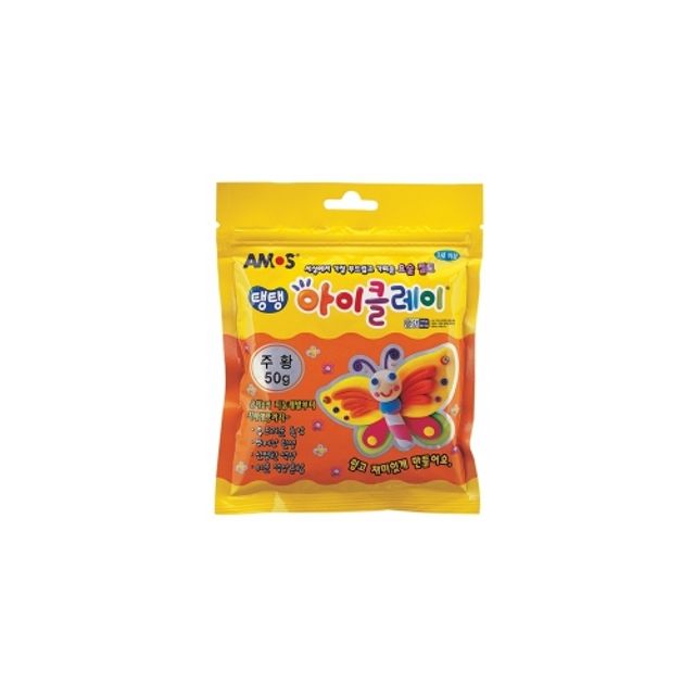 오늘의쇼핑은 아모스 3000 탱탱아이클레이 50g 주황 박스(100개입