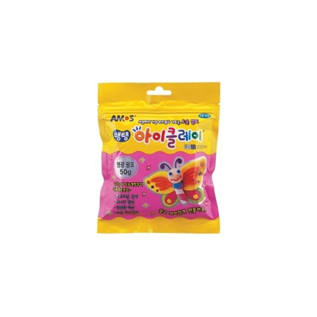 오늘의쇼핑은 아모스 3000 탱탱아이클레이 50g 형광분홍 박스(100