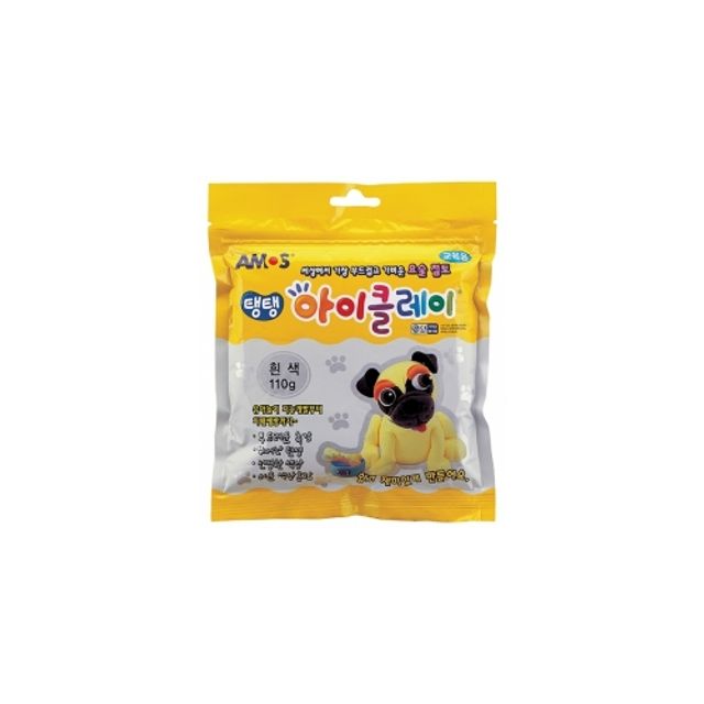 아모스 6000 탱탱아이클레이 110g 흰색 박스(50개입