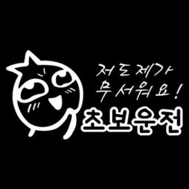 자동차 초보운전데코 스티커 (04번) 디자인