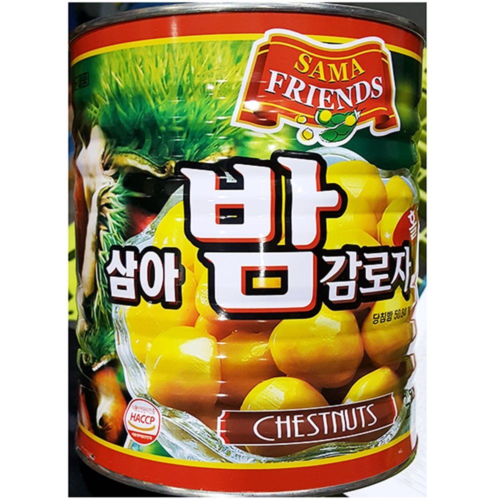 오늘의쇼핑은 밤감로자캔 삼아 2.9kg 식당 통조림 업소용 식자재