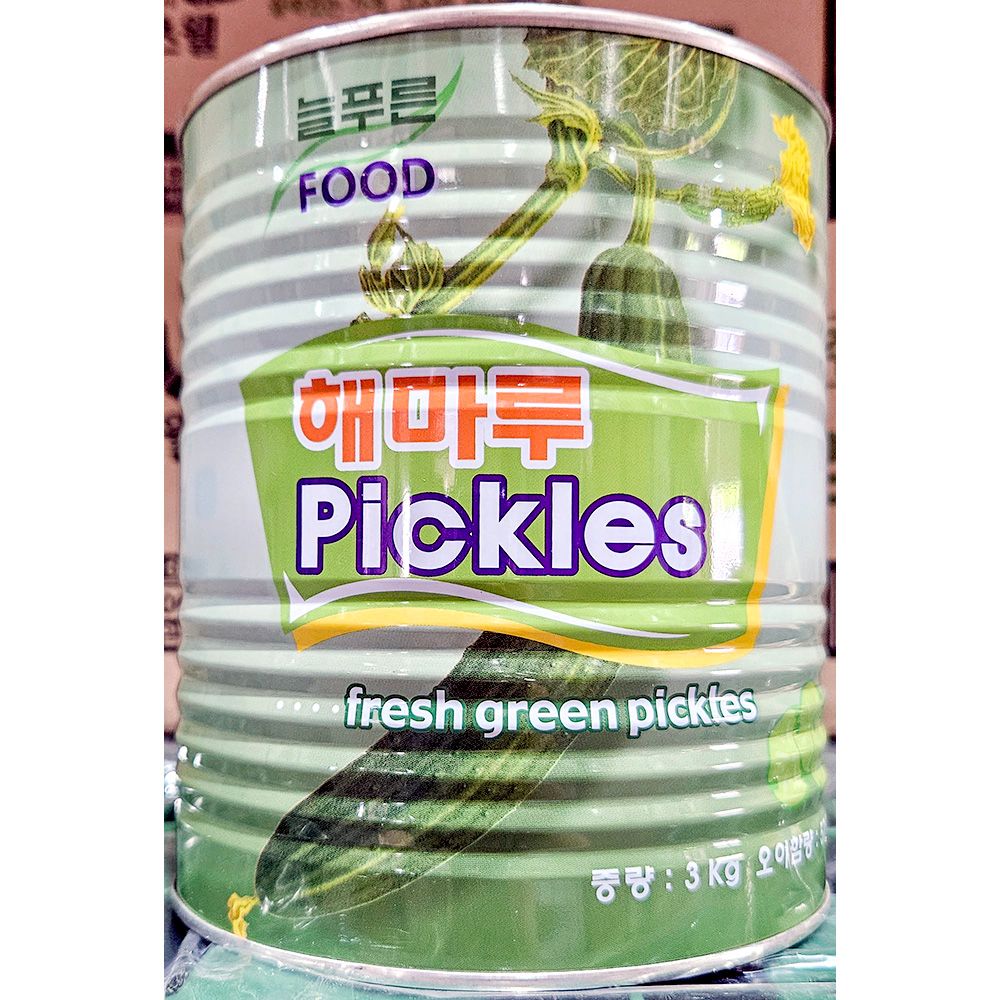 오이피클 슬라이스 늘푸른 3kg 식당 통조림 업소용