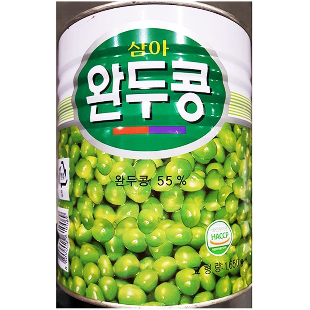 오늘의쇼핑은 완두콩캔 삼아 3kg X6개 식당 통조림 업소용 식자재