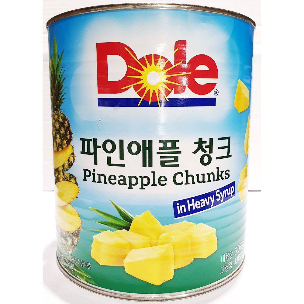 파인에플캔 청크 돌 3kg X6개 식당 통조림 업소용