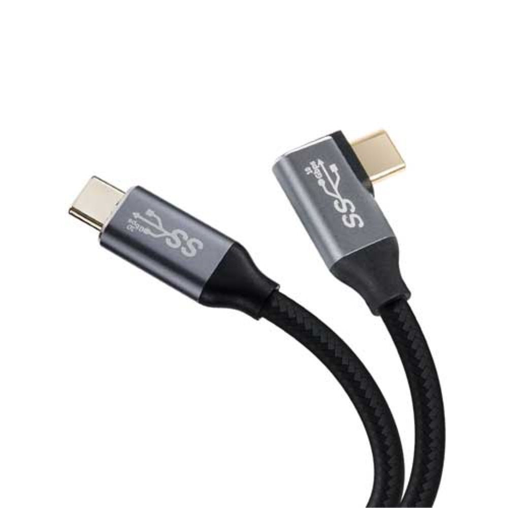 Coms USB 3.1 C타입 PD 고속충전 꺾임 케이블 3M