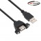 NETmate 판넬형 USB 2.0 연장케이블 3M(나사고정) 1번째 이미지