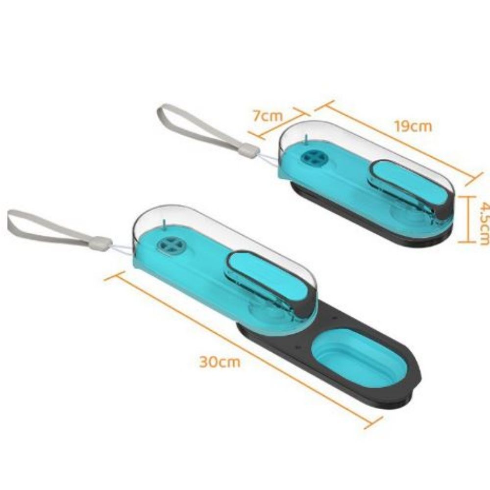 오늘의쇼핑은 애완견 산책물통 블루 그레이 핑크