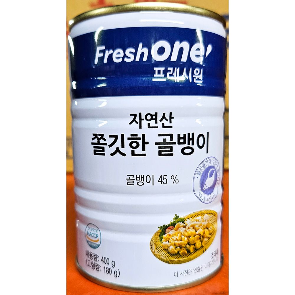 오늘의쇼핑은 프레시원 쫄깃한 골뱅이캔 자연산 400g x24개 식당