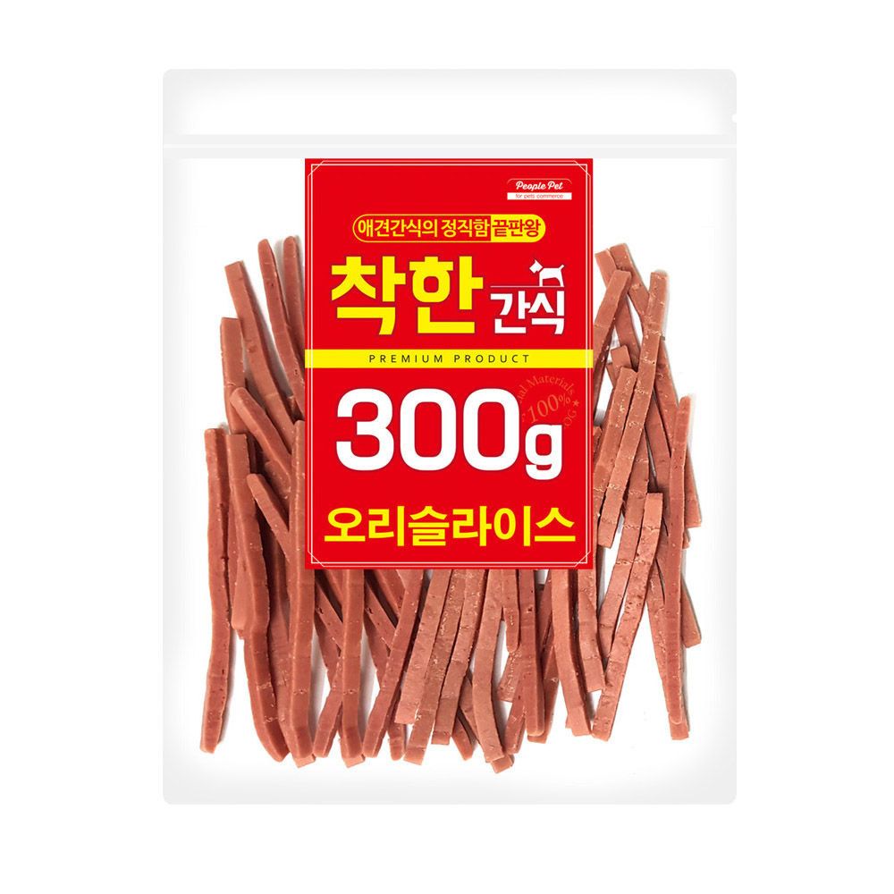 오늘의쇼핑은 생활모음 오리슬라이스 300g 강아지 간식