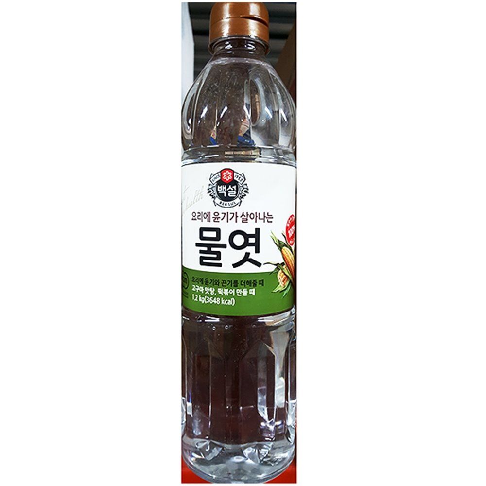 식당 황물엿 백설 1.2kgX12개 조청 맥아 물엿 식자재