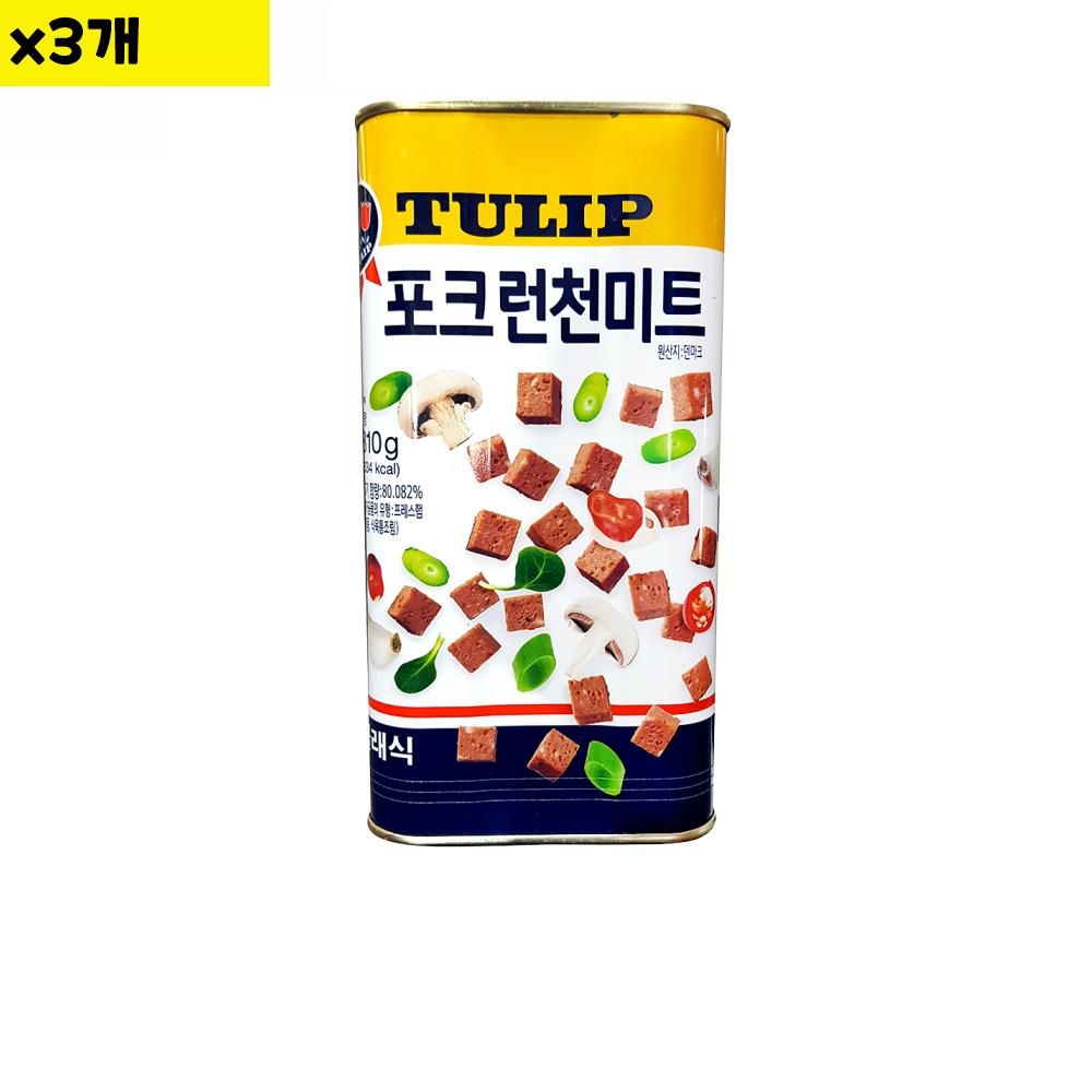 식자재 도매 햄캔 튤립실속 런천미트 1.81Kg x3개