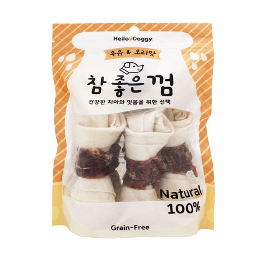 참좋은 우유 오리맛 껌 6p 강아지 애견 치석관리 간식